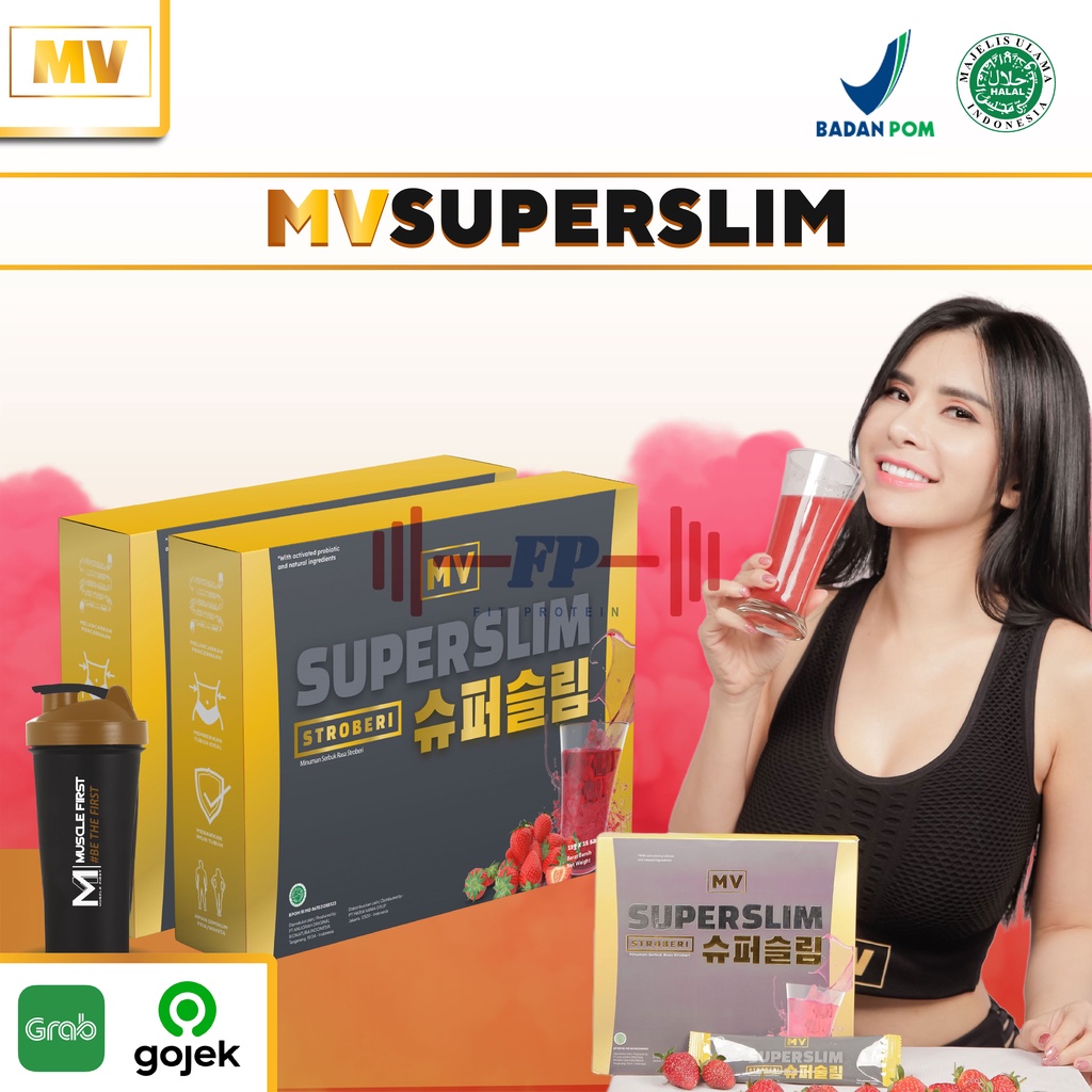 MVSUPERSLIM MV SUPER SLIM fiber herbal alami diet slimming detox MVSUPER SLIM PELANCAR BAB minuman o