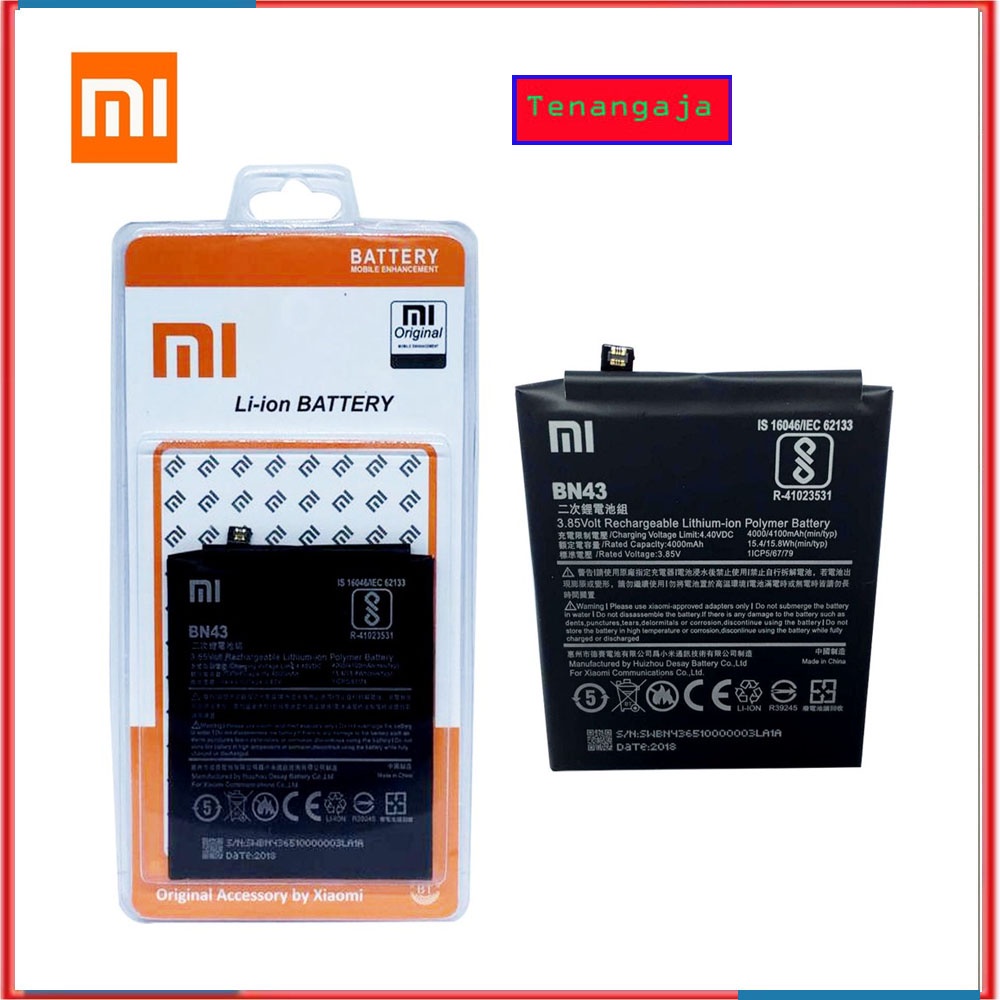 BATTERY BATERAI BATRAI ORIGINAL XIAOMI BN43 REDMI NOTE 4X SNAPDRAGON