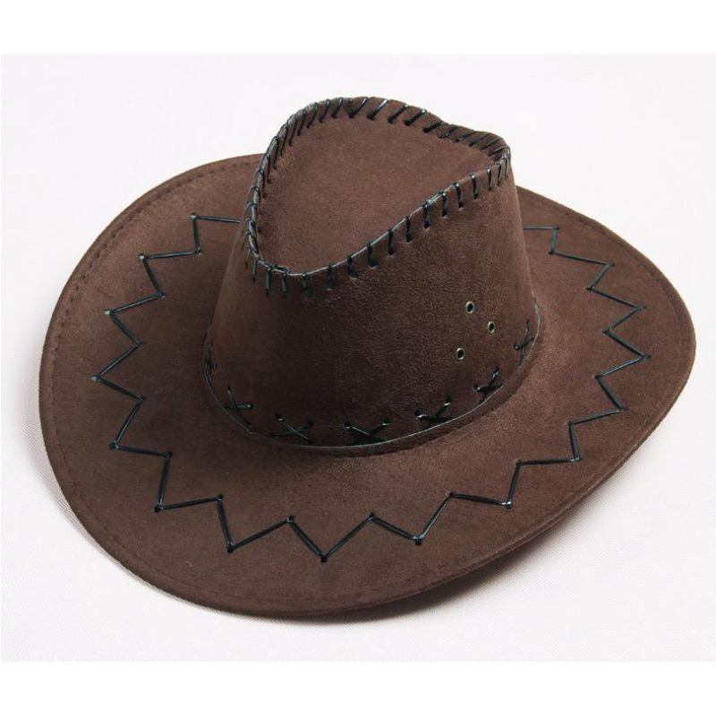 Topi Cowboy  Pria  Dan Wanita Dewasa Fedora Topi koboy