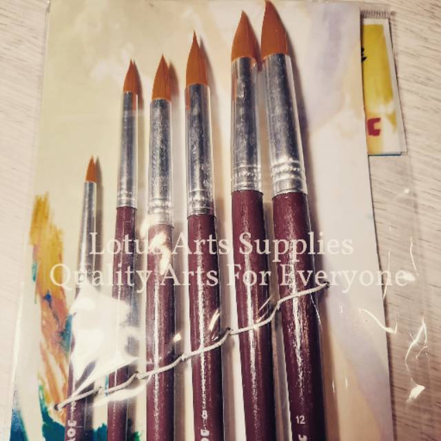 

HJK Kuas Lukis / Round Brush Set BR-3 Joyko ( Acrylic/Oil/Watercolor )