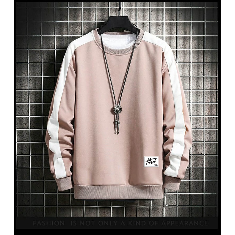 SWEATER CREWNECK HLDR PLAT TANGAN LOGO BORDIR // SWEATER BASIC PRIA DAN WANITA // SWEATER PRIA