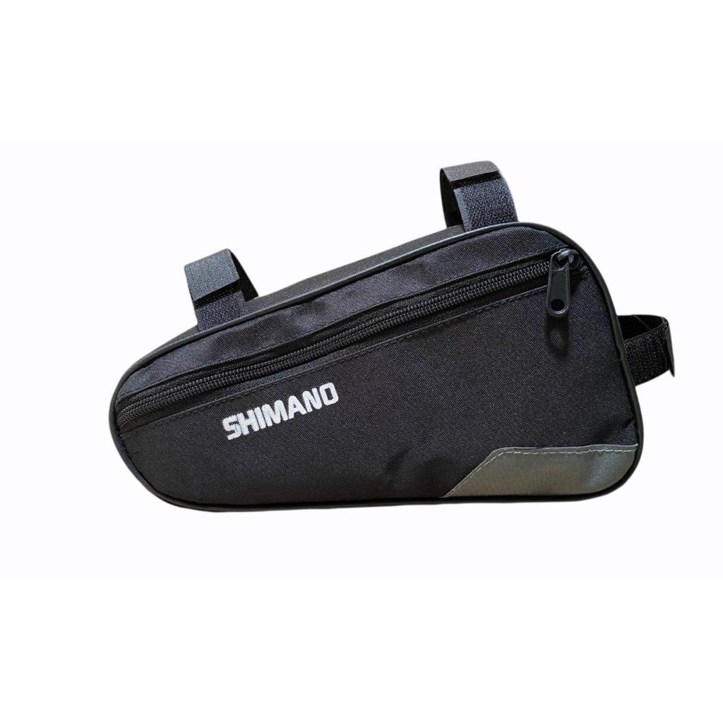 TAS SEPEDA/TAS FRAME SEPEDA PREMIUM/TAS PREMIUM PAKE ROTAN LEBIH KEKAR-HITAM GARIS ABU