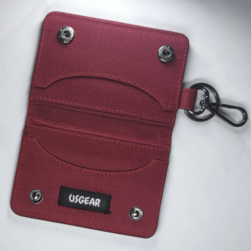 DOMPET STNK MOBIL MOTOR GANTUNGAN KUNCI SIM HITAM MAROON