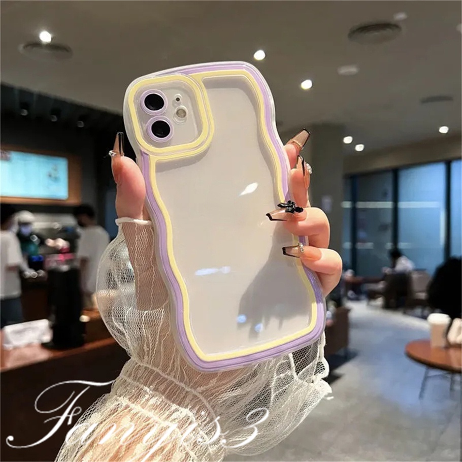 Redmi 12C A1 10C 10A 10 9 9A 9C 9T Note 11 Pro+ 11s 11 10s 10 9s 9 8 Pro Poco X4Pro X3 Pro X3NFC M4 Mi 11 Lite 10TPro Soft Case TPU Motif Pelangi Untuk