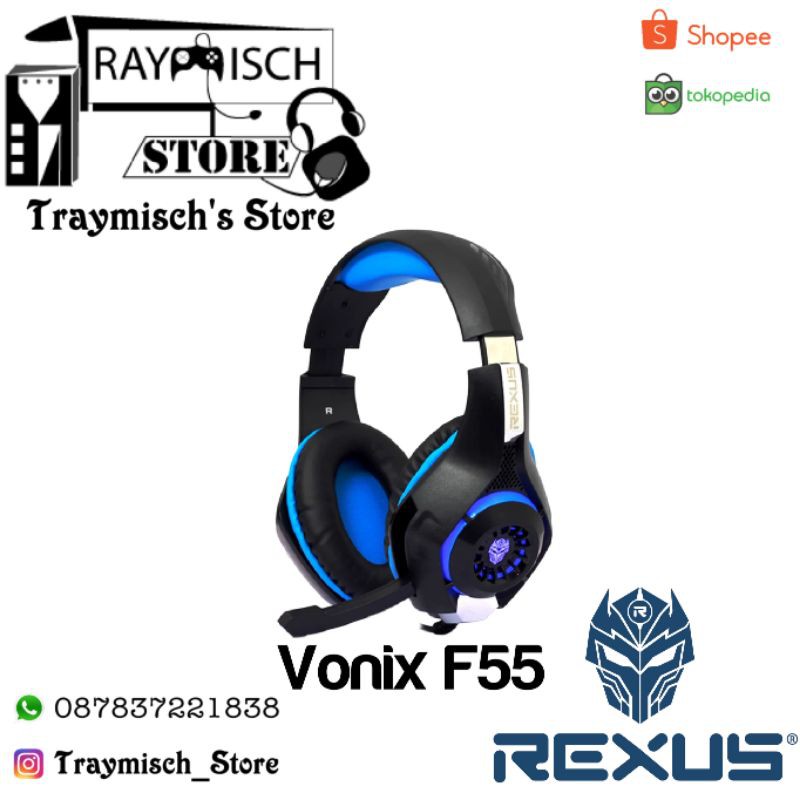 Headset Gaming Rexus F55