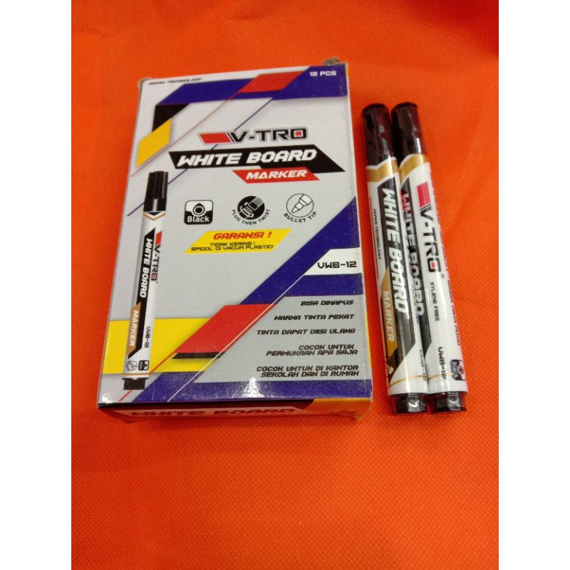 

SPIDOL WHITE BOARD VI-TRO MARKER ( PER LUSIN ) HITAM