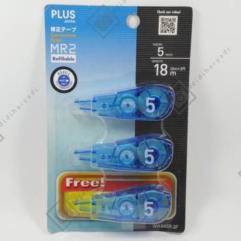 

Refill Correction Tape Plus MR 2 Ukuran 5mm x 6m