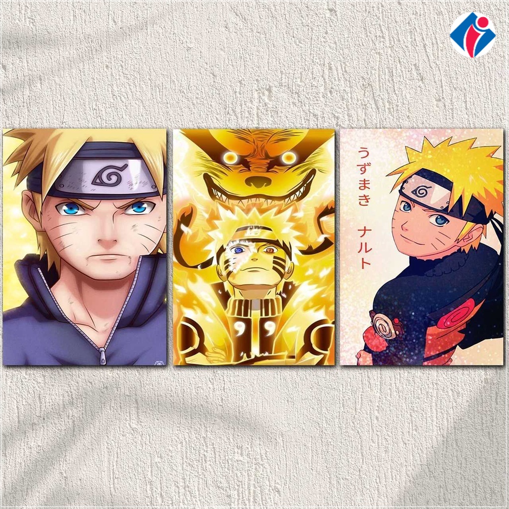 Hiasan dinding wall decor dekorasi hiasan gantung gambar pajangan naruto anak anime animasi kartun