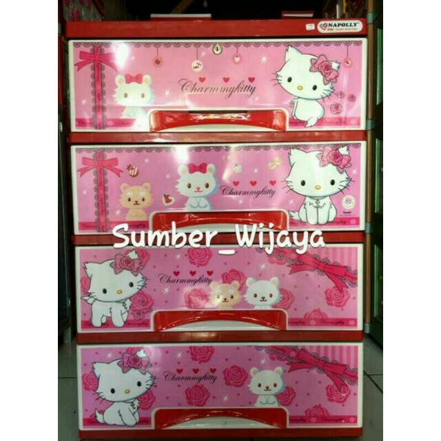 Lemari Laci Napolly Charming Kitty DSC - 4.Q CKST