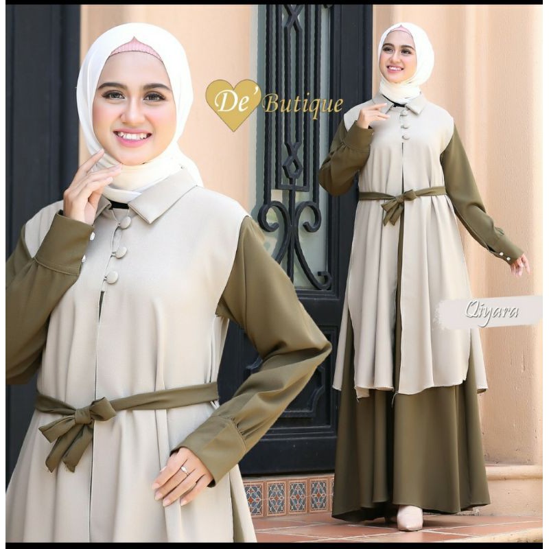 Gamis wanita terbaru 2021/qiyara dress/ori debutique
