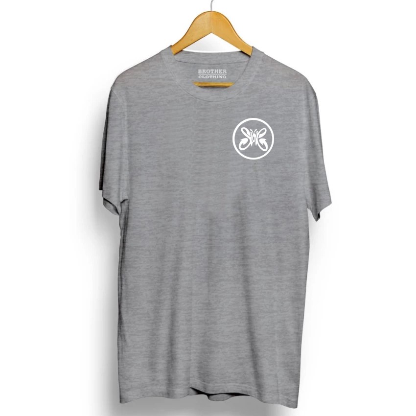 Kaos Distro Slank Circel Little White - Red Premium