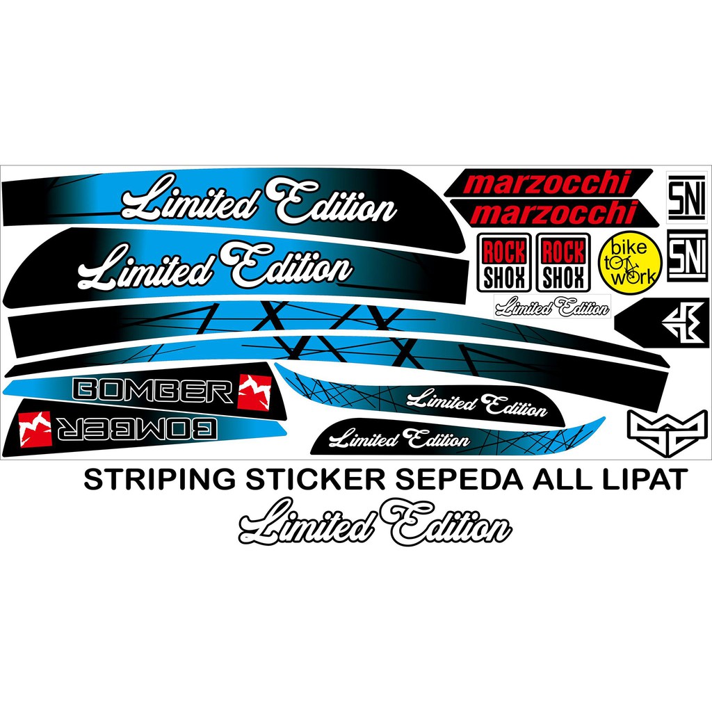 POLET STICKER SEPEDA LIPAT STICKER
