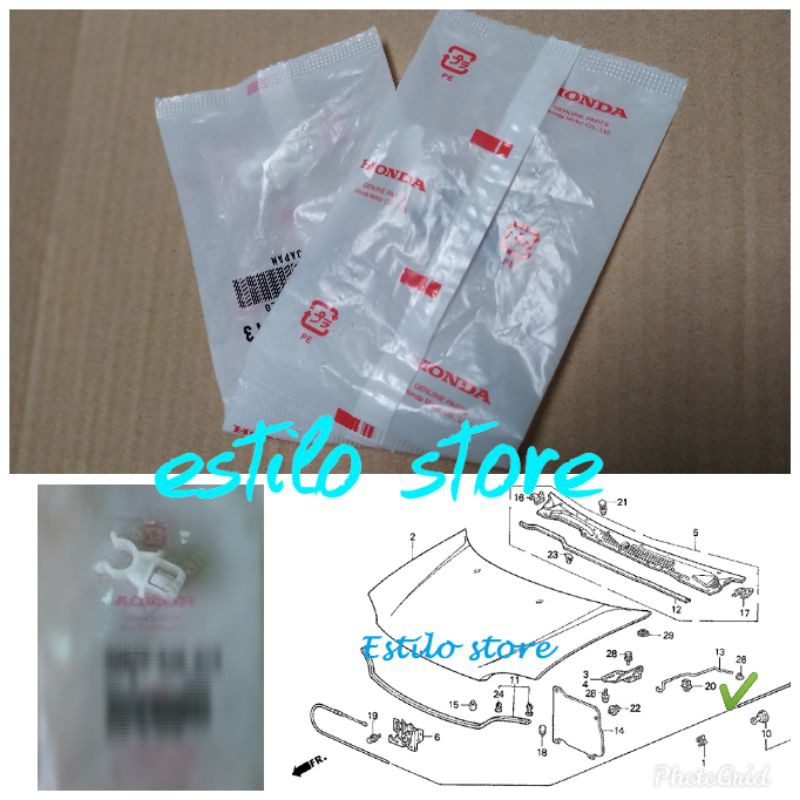 Klip Tiang Kap Mesin Honda Estilo Genio Ferio ORI