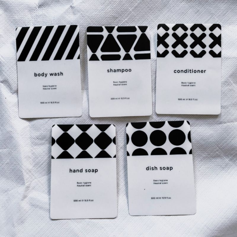 

Bundle Sticker Label Vinyl Botol Sabun (Vol. 01 SHEEPO Isi 5 Desain)