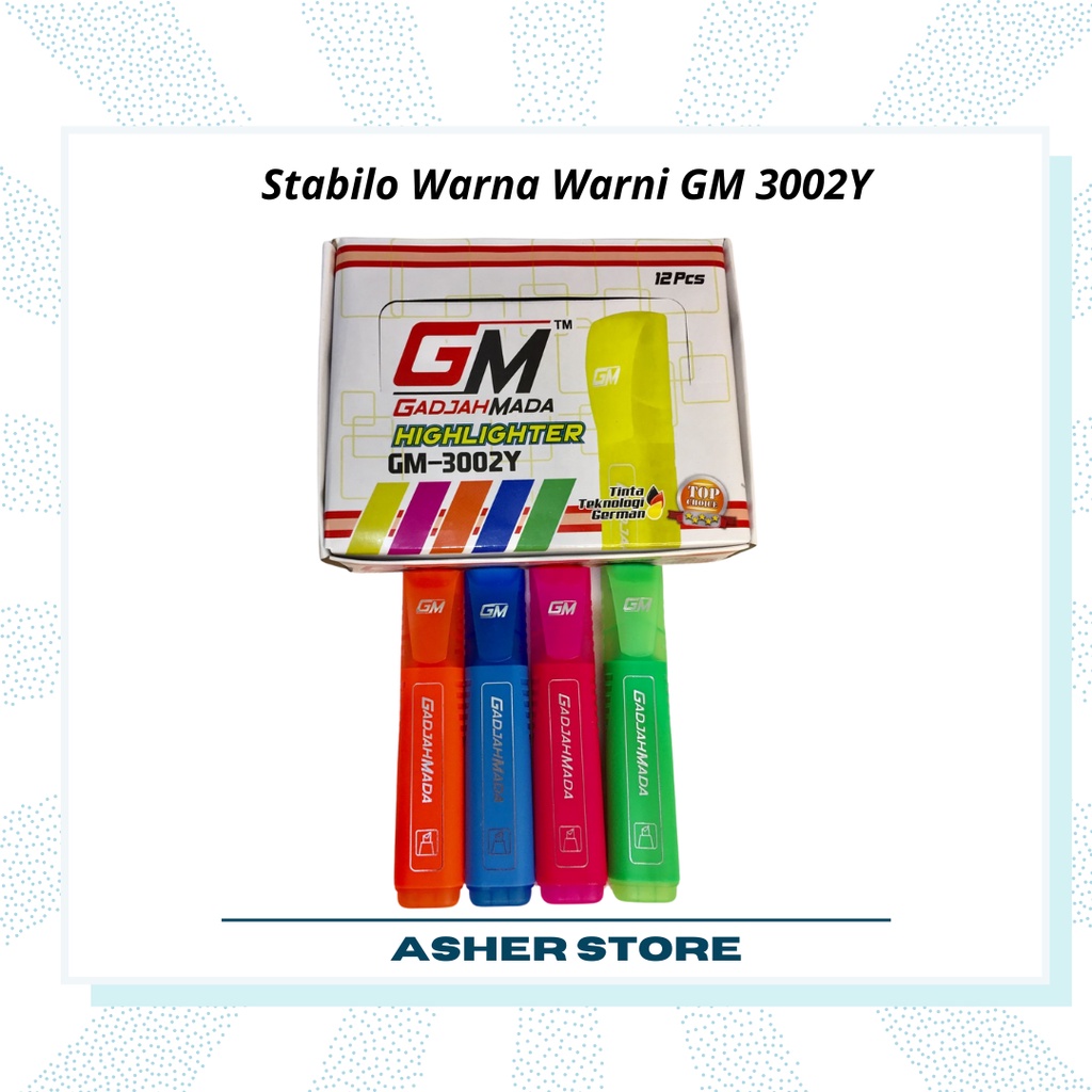 

Stabilo Warna Warni GM 3002Y