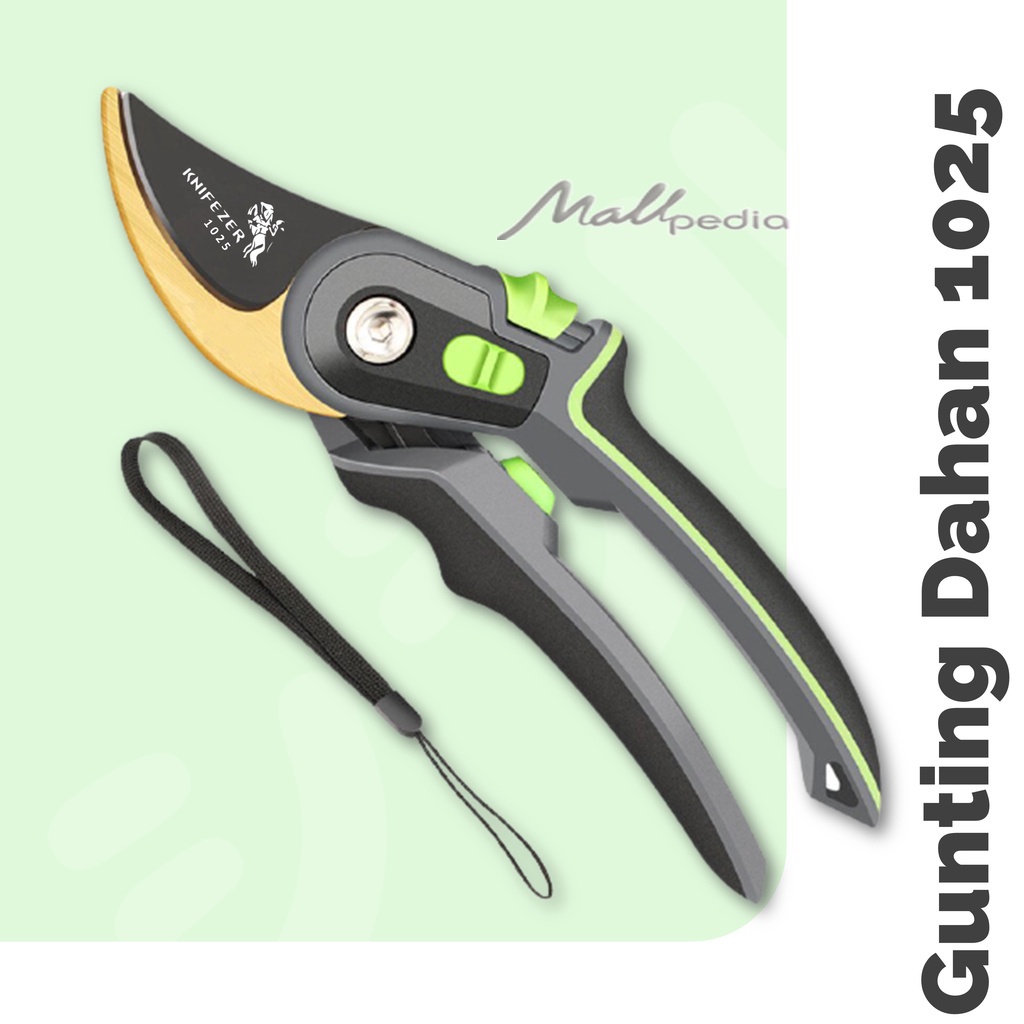 ORI 100% Knifezer gunting dahan bunga ranting stek alat potong dahan garden taman AIRAJ pruning shears 1020 1025 1026