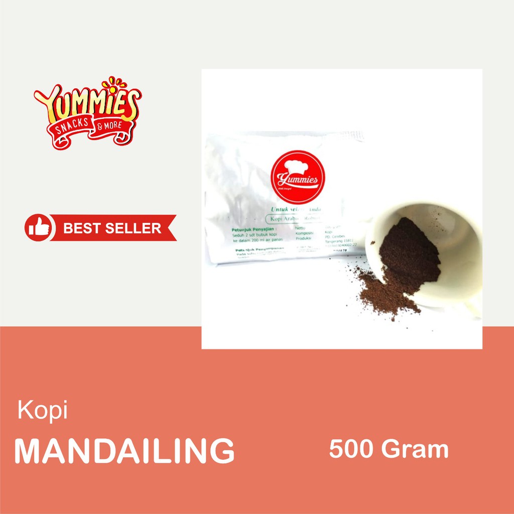 

Kopi Arabika Robusta Mandailing 500gr Original 100% - Giling Kasar