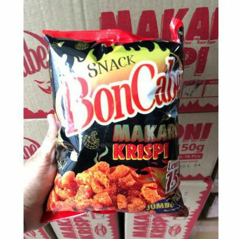 [Jumbo] Makaroni Krispi Boncabe Level 15&amp;10 Pedas 150gr