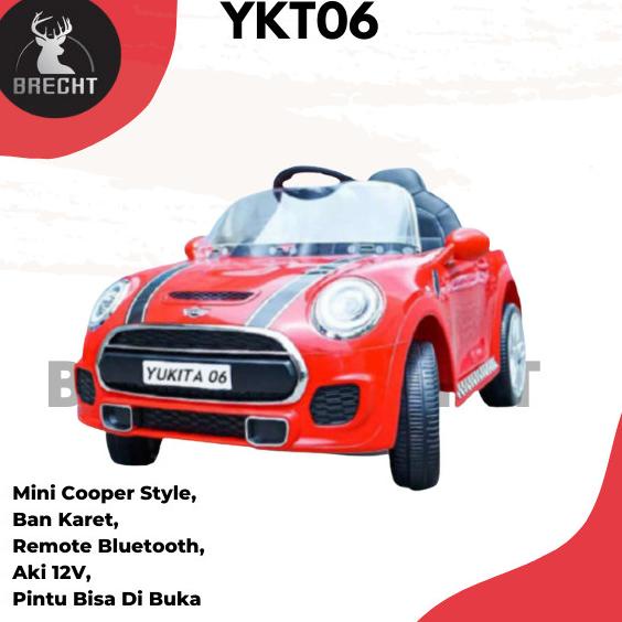 Mainan Anak Mobil Aki Mini Coper Yukita Dls-06