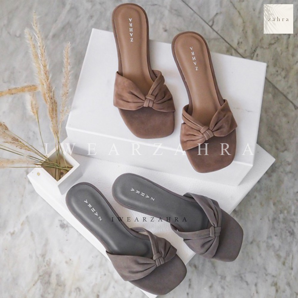 JOVY Sandal - Sendal Selop Suede Wanita