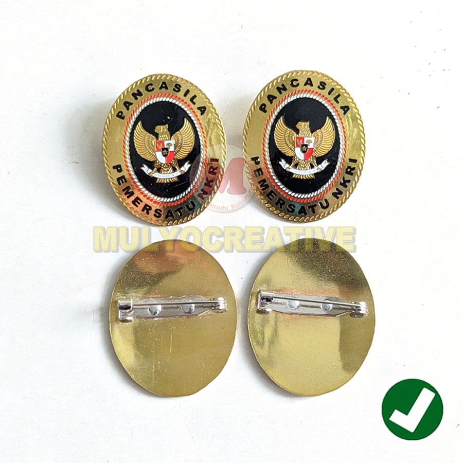 Pin Pancasila Garuda Emblem Garuda Pancasila Model Oval