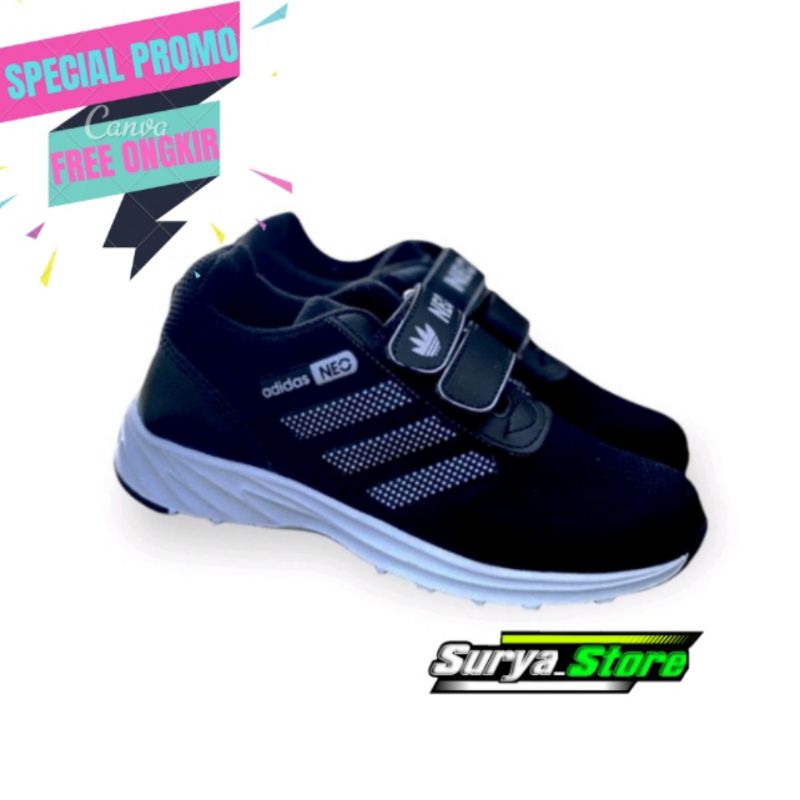 SEPATU SEKOLAH ANAK TERBARU|SEPATU ADIDAS ANAK LAKI PEREMPUAN TK SD