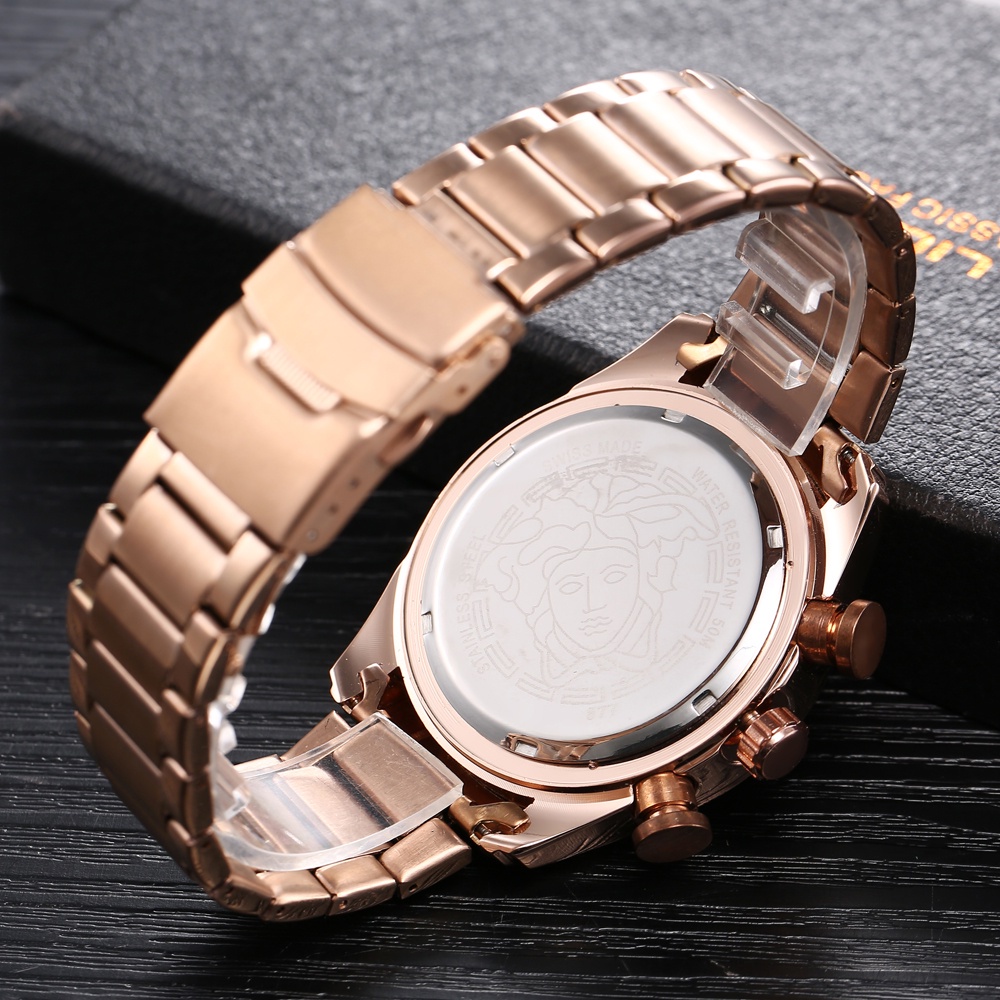 COD Jam Tangan Pria Watch Analog Keren Tahan Bisnis Kuarsa Air Quartz Stainless Steel G38