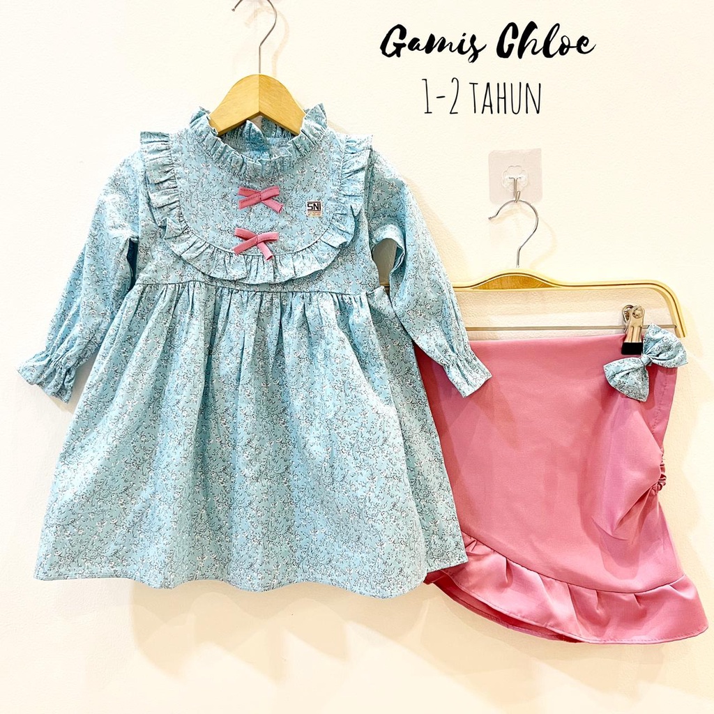 Gamis Hijab Kalung Mawar Mewah 100% cotton HANBOOK ZOYA CHLOE SYAHRINI LITTLE BEE BON Gamis Baju Muslim Hijab Lucu Fashion Anak Bayi Perempuan Cewek Terlaris Terbaru Lucu Murah