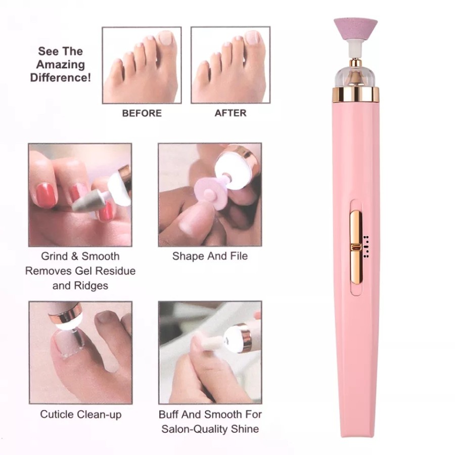 Kikir Kuku Perawatan Kecantikan Nail Pengkilap 5 In1 Rechargeable