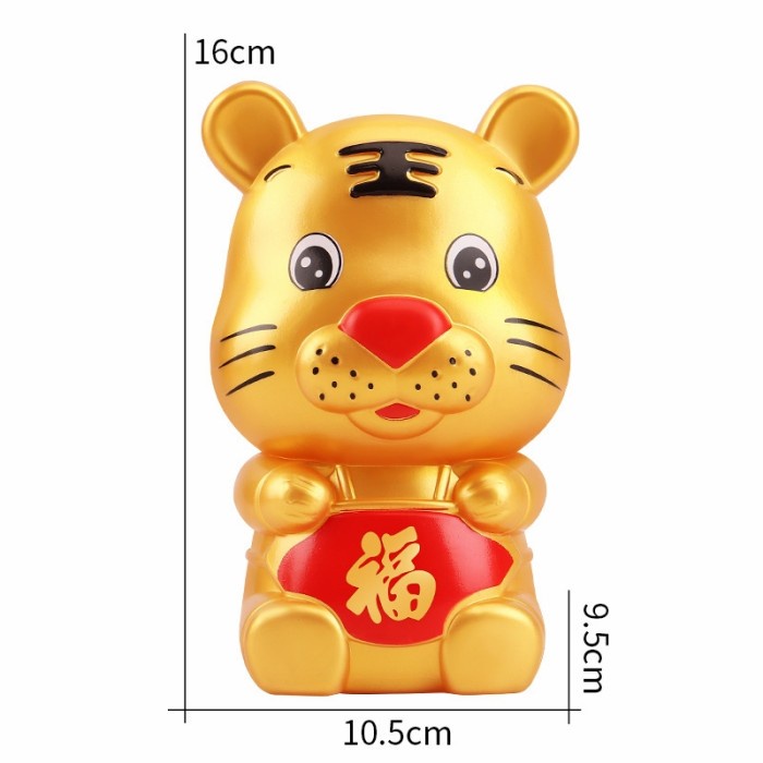 Celengan Macan Emas 2022 Kado Imlek Souvenir Macan Murah Patung Tiger Harga Grosir Termurah