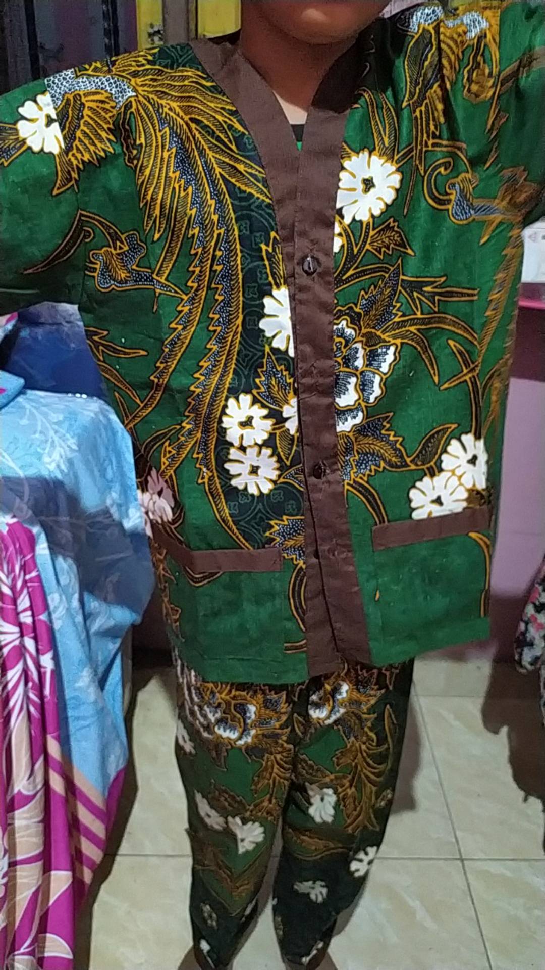 Set Piyama Anak Usia 8-9-10-11-12 Tahun, Kimono Batik Anak