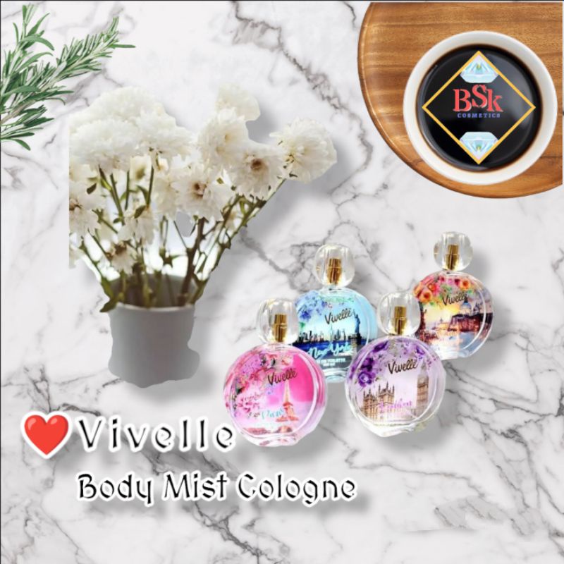 ⭐AJ⭐ VIVELLE EDT CITY | Parfum Eau De Toilette / Kemasan Kaca Bulat 100ml | Perfume | Parfum Vivelle