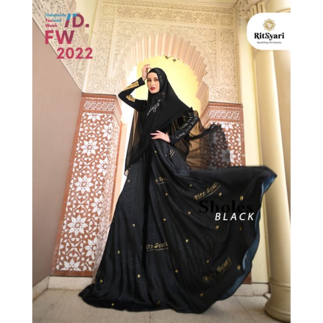 [RITZ SYARI] DRESS SET/GAMIS SET " SHOLES "couple Printing mewah premium By ritz syari