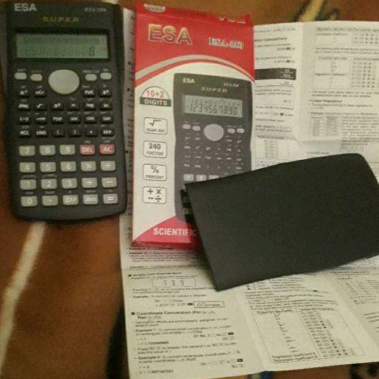

FiS♫ KALKULATOR SCIENTIFIC ESA 350 SIN COS TAN terlaris berkualitas Kalkulator Scientific School Murah 12 Digit Sin Cos Calculator Kantor Sekolah Bagus 350MS ||Pasti Murah