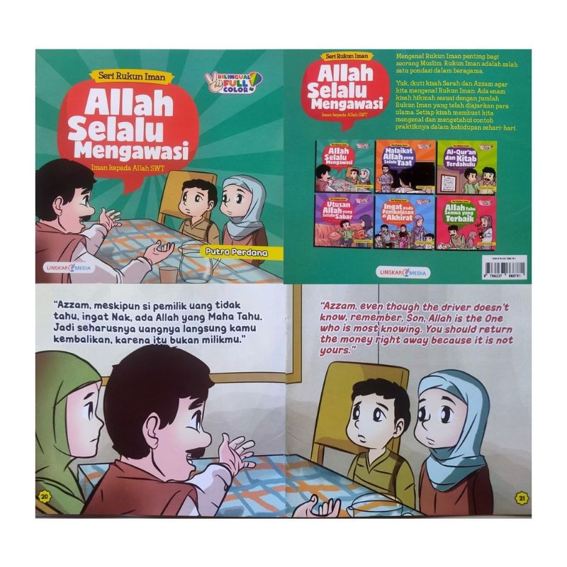 Buku Cerita Islami Seri Rukun Iman - Paket 6 Buku (Kertas Glossy)