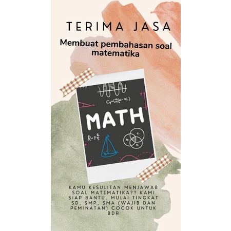 Jasa Pengerjaan Soal Matematika Shopee Indonesia