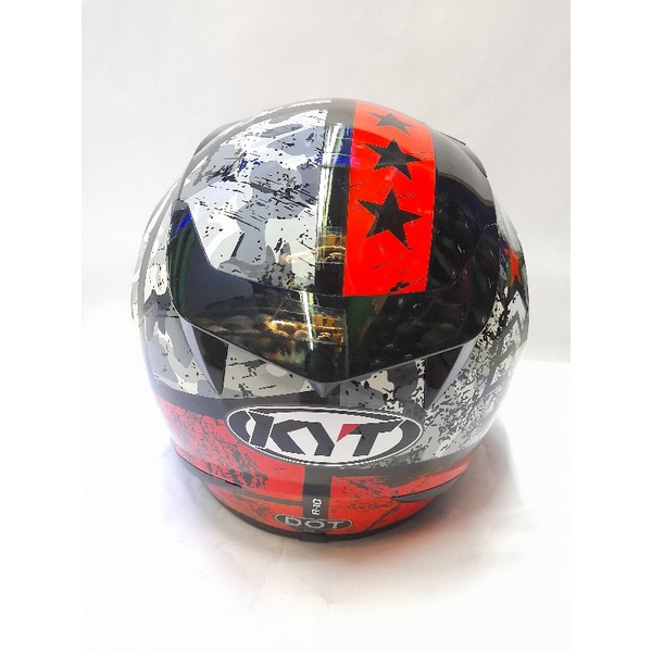HELEM KYT R10 MOTIP K BLCK RED