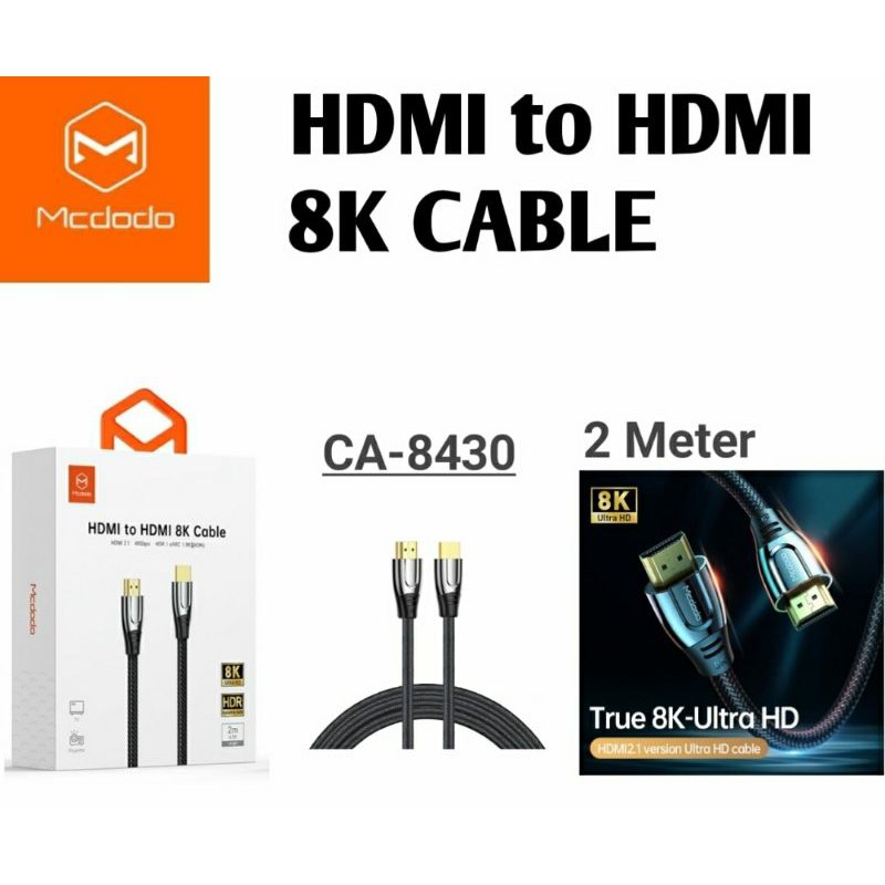 kabel hdmi to hdmi mcdodo original support 8k