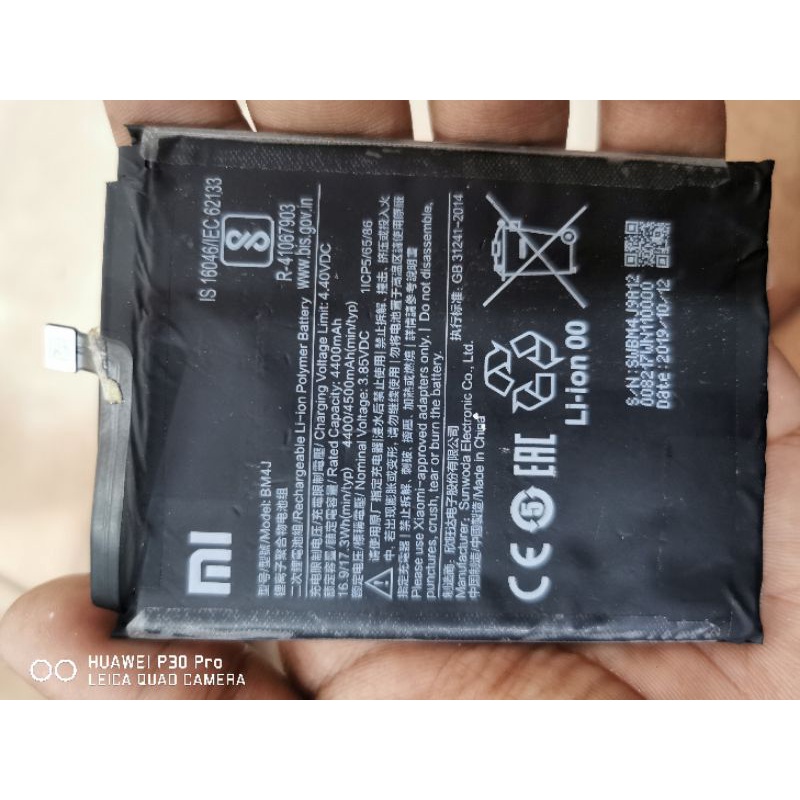 baterai redmi note 8 pro original copotan