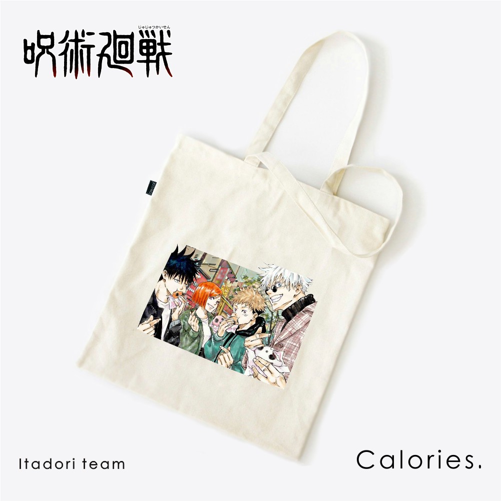 Totebag Anime Jujutsu kaisen Itadori Gojou Inumaki  #TOJK