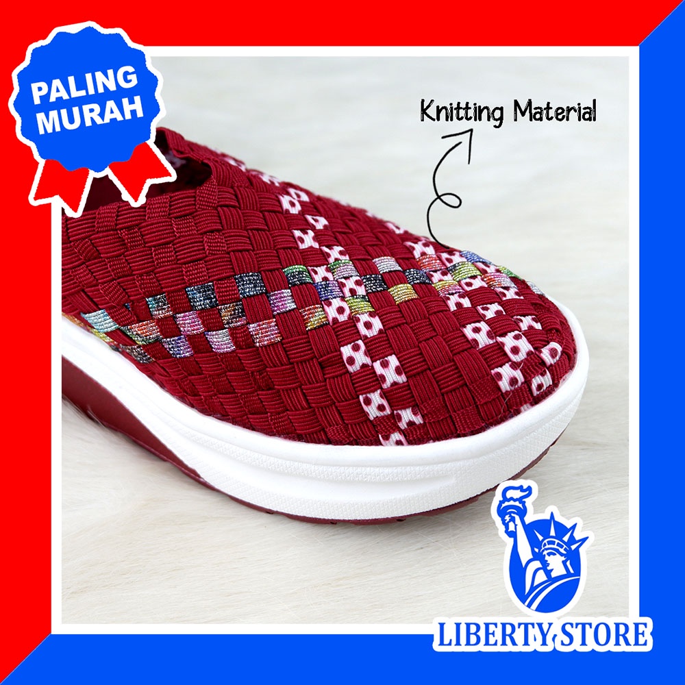 Sepatu Fashion Anak Cewek Rajut Anyaman FOXBAT HB2921