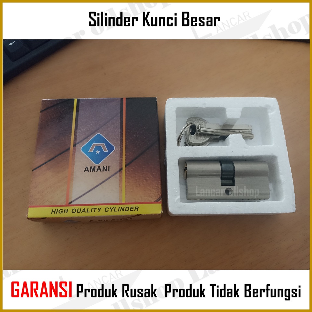 Silinder Kunci Pintu Besar Babet Cylinder Kunci Tanggung Jantung Kuningan Model Computer