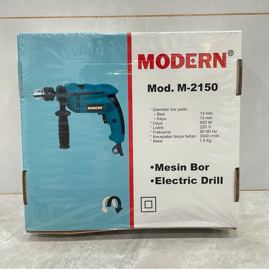 Mesin Bor Listrik MODERN M-2150 Bolak Balik 13mm / Bor Tangan 2 Arah Modern M2150