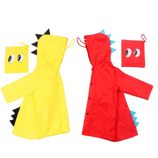 Jas Hujan Anak -Mantel anak-Kids Raincoat Dino - 1-7thn