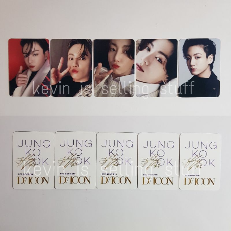 Unofficial BTS Photocard PC Jeon Jungkook Dicon 2021 Volume 10th