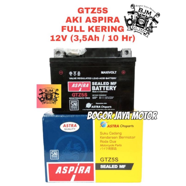 AKI ASPIRA GTZ5S SEALED MF FULL KERING AKI FULL KERING MURAH AKI ASPIRA MURAH ORIGINAL 100%