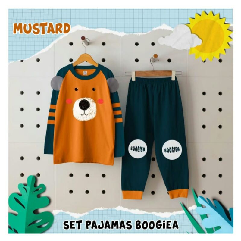 (FREE Schedule Board) Pajamas Anak Unisex - Set Pajamas 3D Boogiea