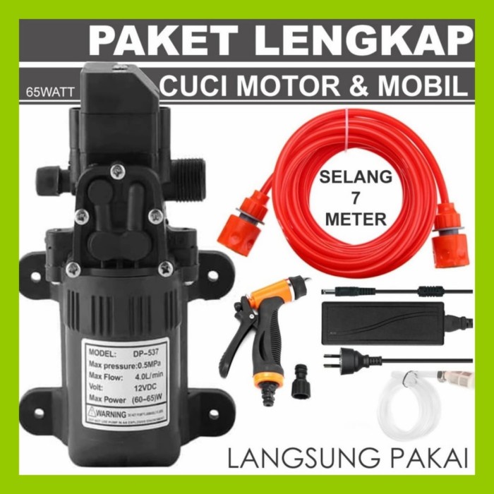 Alat Cuci Motor Mobil Paket A Lengkap Pompa Air High Pressure Cuci AC