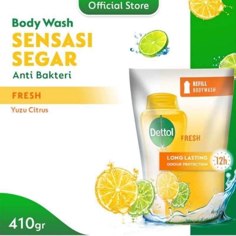 Dettol Body Wash Refill  Ml All Varial 410 Ml (Sabun Mandi Cair)