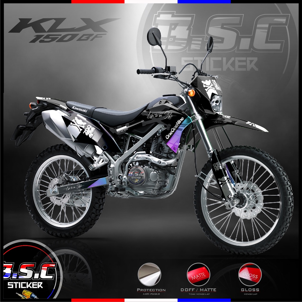 Sticker Decal FULL BODY KLX 150 BF Motif OneOneNine